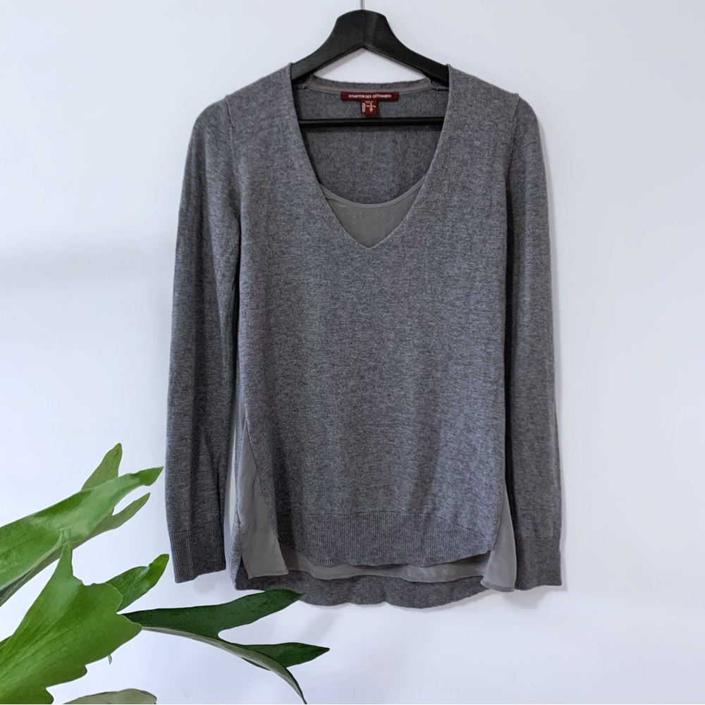 Comptoir des Cotonniers | Grey Silk Sweater